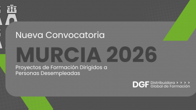 Convocatoria Murcia 2026 - Proyectos de Formación Dirigidos a Personas Desempleadas